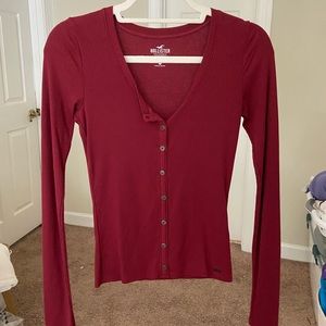 Tight fitting Long sleeve button up